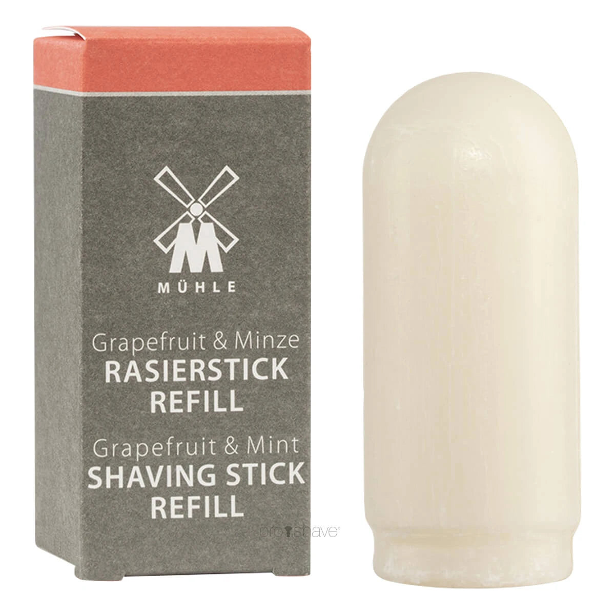 Mühle Shaving Barbersæbe Shavestick Refill Grapefrugt Mint 37 Gr