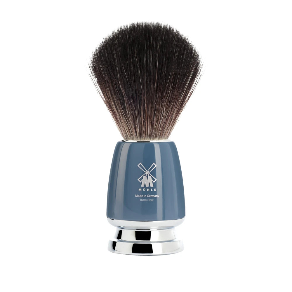 Mühle Shaving Black Fibre Barberkost 21 Mm Rytmo Petroleumsblå