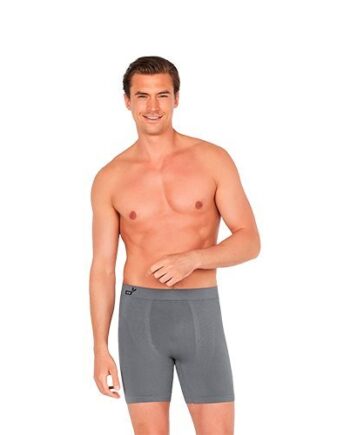 Mens Longer Boxer Charcoal Str      Stk