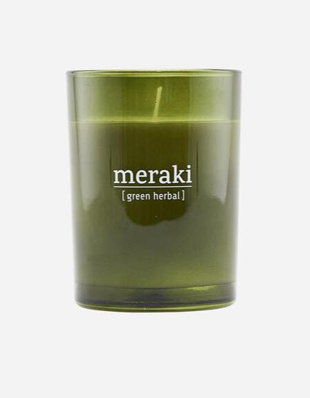 Meraki Duftlys Green Herbal : 10 Cm Dia: Cm