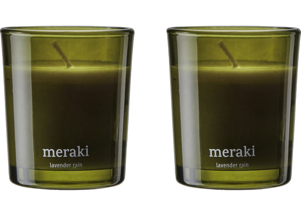 Meraki æske Stk Duftlys Lavender Rain Grøn