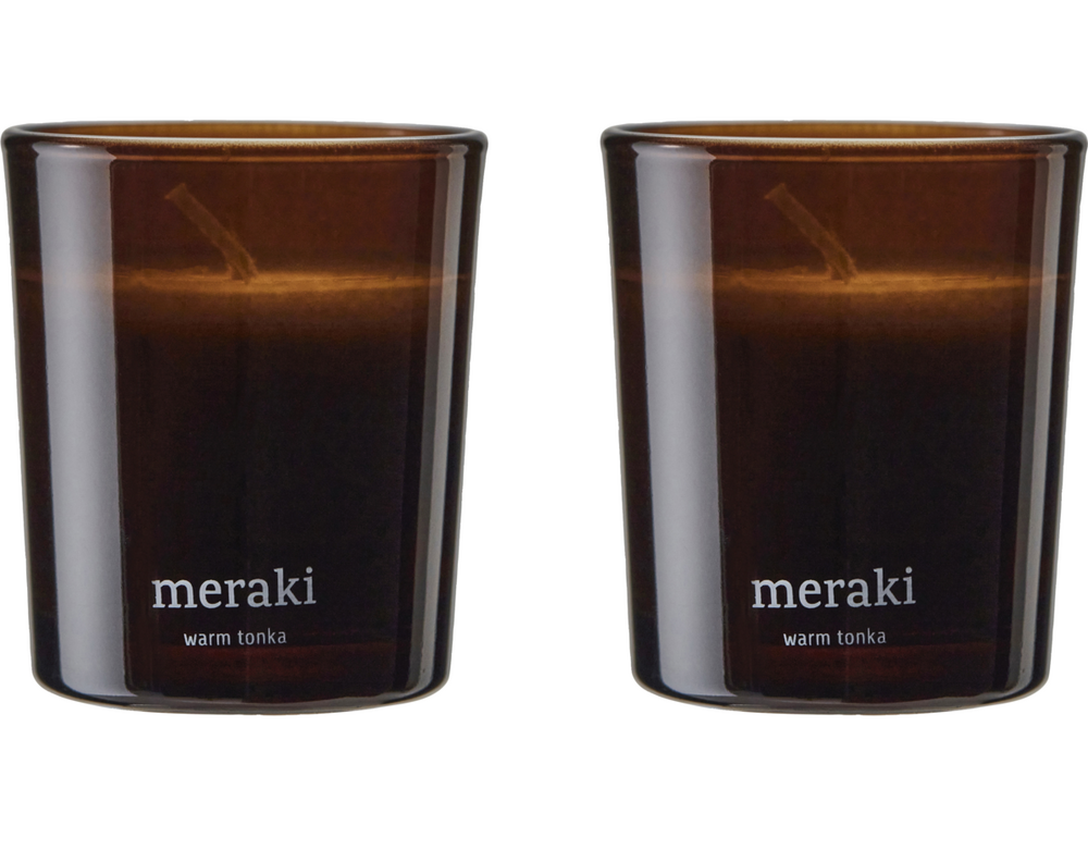 Meraki æske Stk Duftlys Warm Tonka Brun
