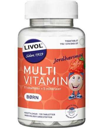 Multi Total Børn  Jordbær  Livol 150 Tabletter