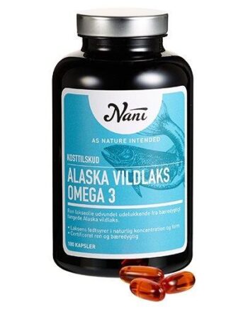 Nani Food State Omega   Alaska Vildlaks 180 Kapsler