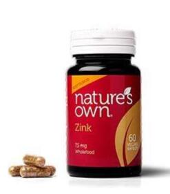 Natures Own Zink Wholefood 60kap