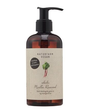 Naturfarm Vegan Micellar Rensevand Rabarber 250 Ml