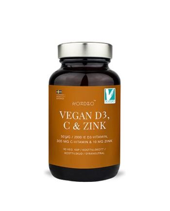Nordbo Vegan D3      Zink 90 Kap