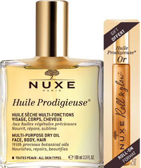 Nuxe Huile Prodigiuese Dry Oil Roll-on Quot Gold Quot 100ml 8ml