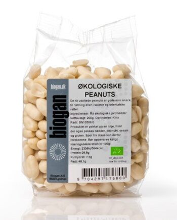 Peanuts Rå økologiske 200 Gram