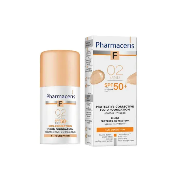 Pharmaceris Beskyttende Foundation Spf 50 Sand 02 30ml