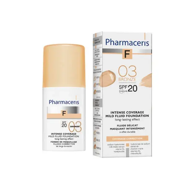 Pharmaceris Intensivt Dækkende Foundation Spf20 Bronze 03 30ml