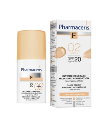 Pharmaceris   Intensivt Dækkende Foundation Spf20  Sand 02  30ml
