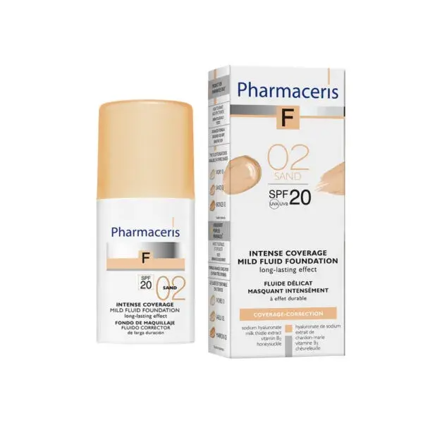 Pharmaceris Intensivt Dækkende Foundation Spf20 Sand 02 30ml