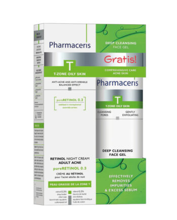 Pharmaceris Sampak  -   Full Str Produkt   Retinol Natcreme 40ml   En Gratis Antibakterial Rensegel 190ml