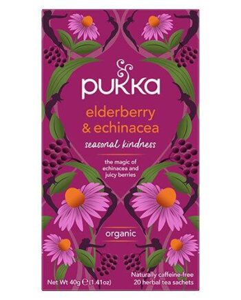 Pukka Elderberry   Echinacea Te øko  20 Breve