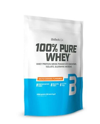 100  Pure Whey Protein Pulver Salted Caramel 454 Gram