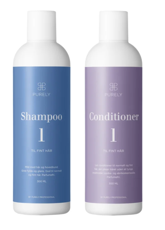 Purely Professional Sæt Til Fint Hår    Shampoo   Og Conditioner