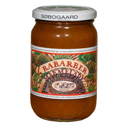 Rabarbermarmelade øko  400 Gram