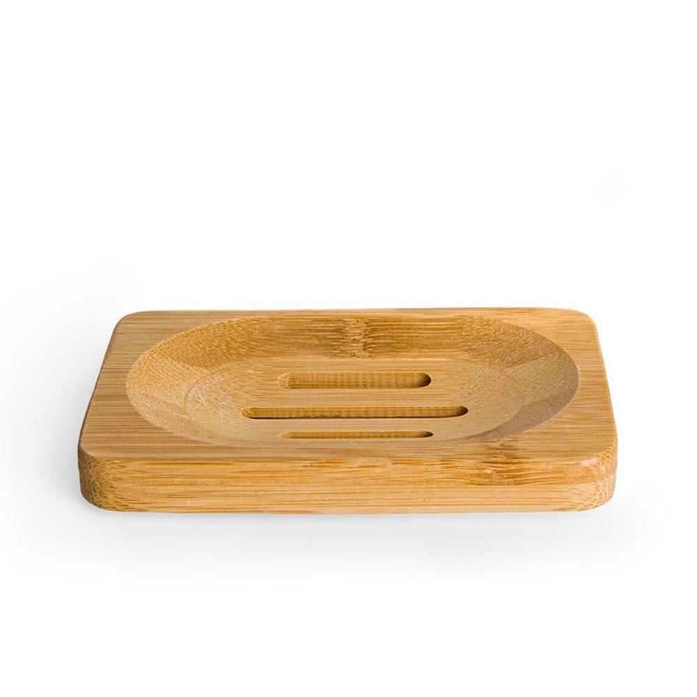 Sæbeholder Bambus Rektangel Med Drænhuller 12x9x1 Cm Hedenhus Naturlig Bambus Stilrent Pladsbesparende Design