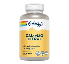 Solaray Cal-mag Citrat 180 Kapsler