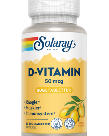 Solaray  -vitamin 50 Mcg 60 Sugetabletter