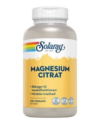 Solaray Magnesium Citrat 270 Kapsler