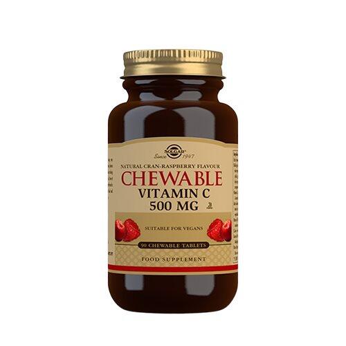 Solgar Vitamin Tyggetablet Tranebær Hindbær Smag 90tab