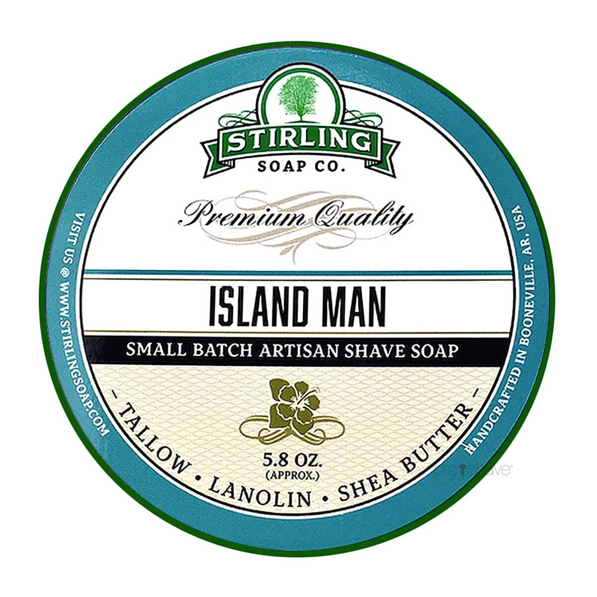 Stirling Soap Company Barbersæbe Island Man 170 Ml