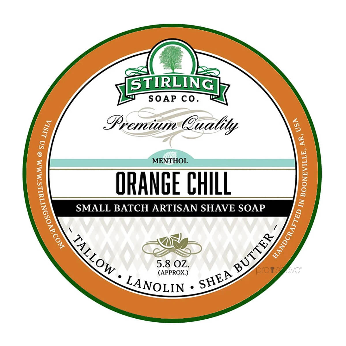 Stirling Soap Company Barbersæbe Orange Chill 170 Ml