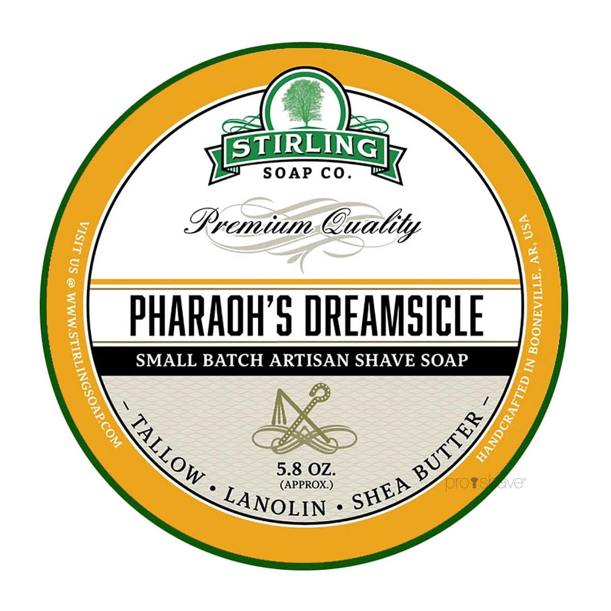 Stirling Soap Company Barbersæbe Pharaoh Apos Dreamsicle 170 Ml