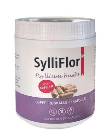 Sylliflor Psyllium Husks Loppefrøskaller 500 Kapsler