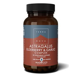 Terranova Astragalus Elderberry Garlic Bull 50 Kapsler