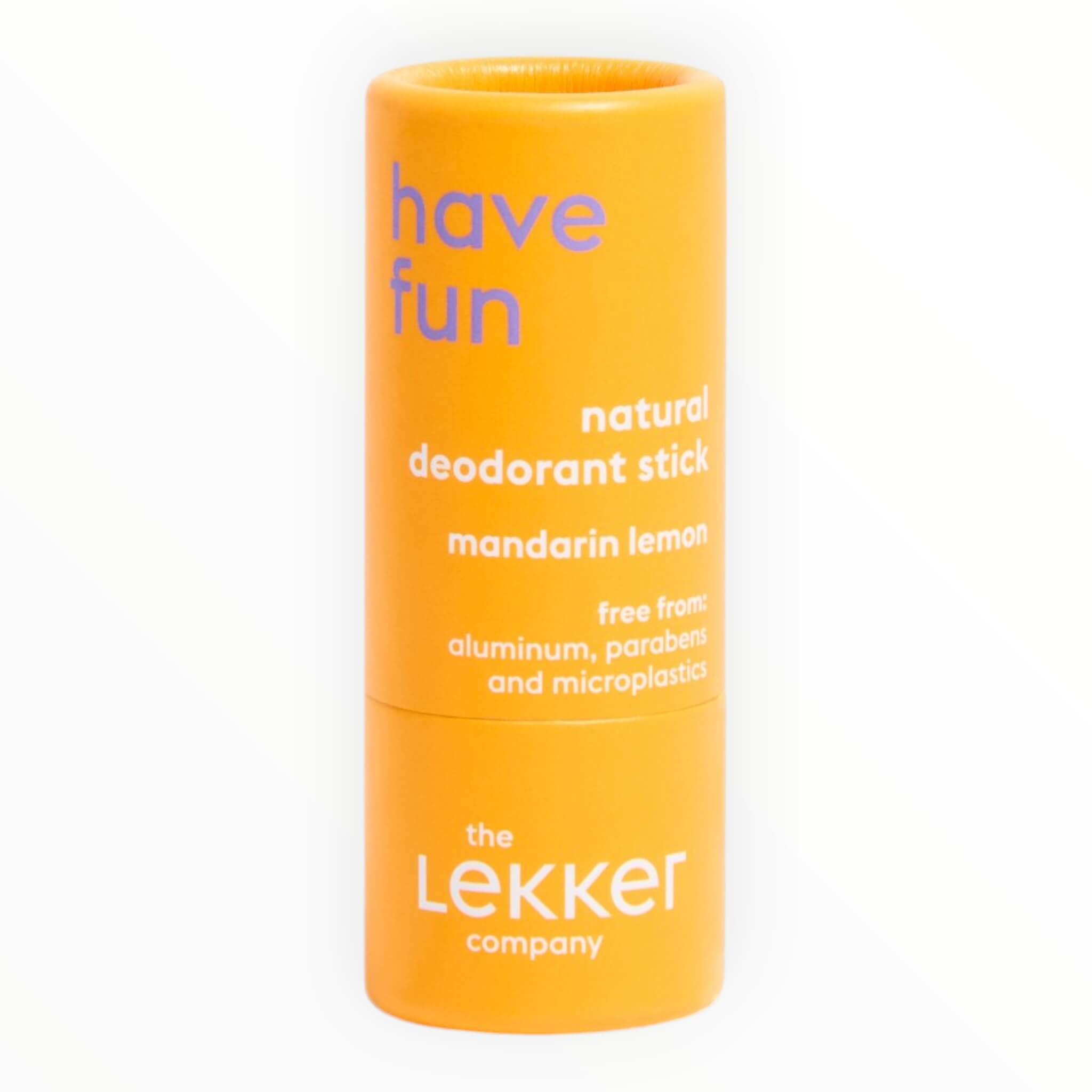 The Lekker Company Deodorant Stick Have Fun Rejsestørrelse