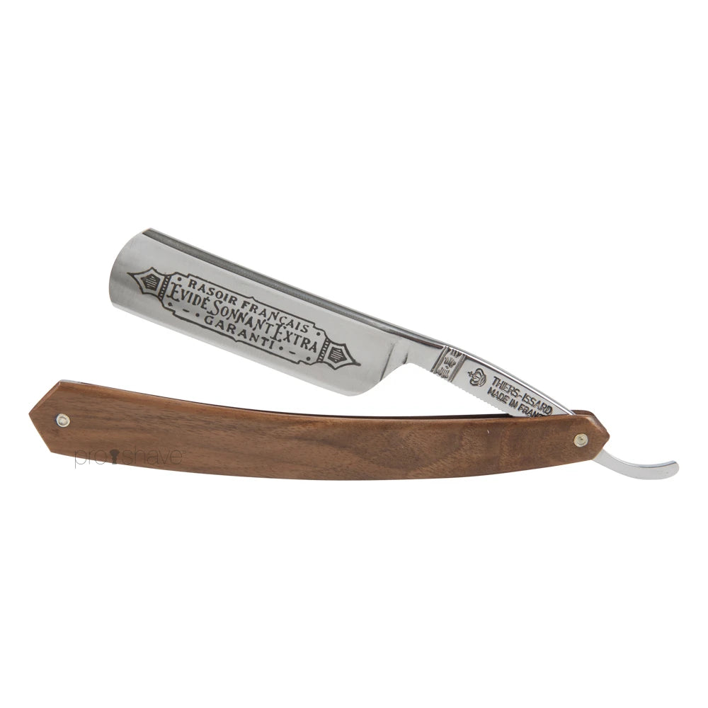 Thiers-issard Straight Razor      Round Nose  Valnøddetræ