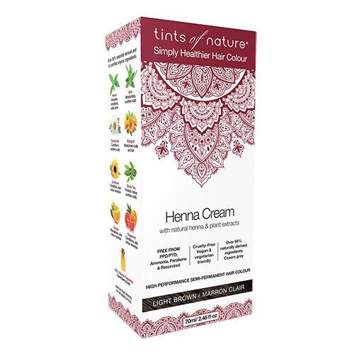 Tints Of Nature Hårfarve Henna Creme Light Brown 70ml