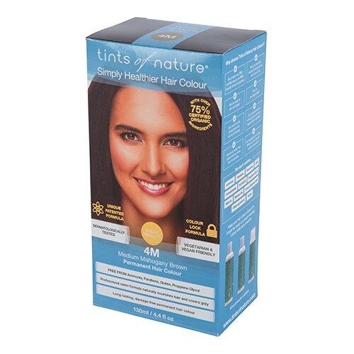 Tints Of Nature Hårfarve 4m Medium Maghony Brown 130ml