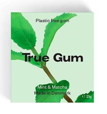 True Gum Tyggegummi Mint   Matcha  20g