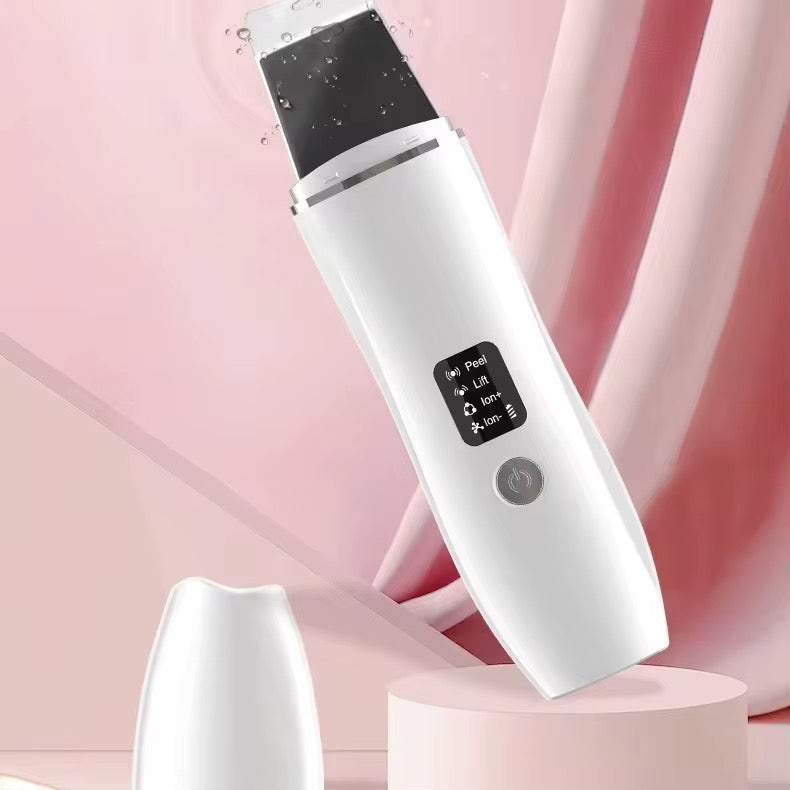 Ultrasonic Ems Skin Scrubber  Dybderens  Løft Og Glød   ét Apparat