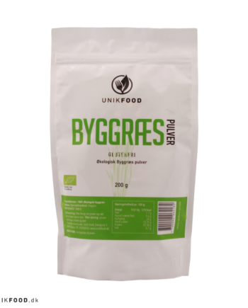 Unik Food Byggræs Pulver    Bull  200g
