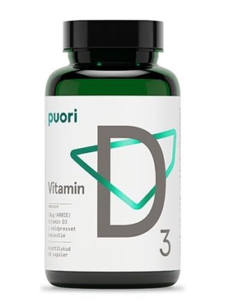 Vitamin D3 10mcg   Kokosolie Puori 60 Kapsler
