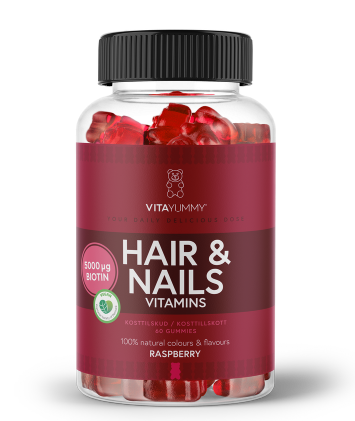 Vitayummy Hair Nails Vitaminer 60stk