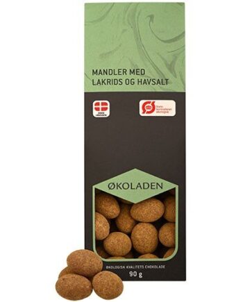 økoladen Mandler    Lakrids Og Havsalt    90g