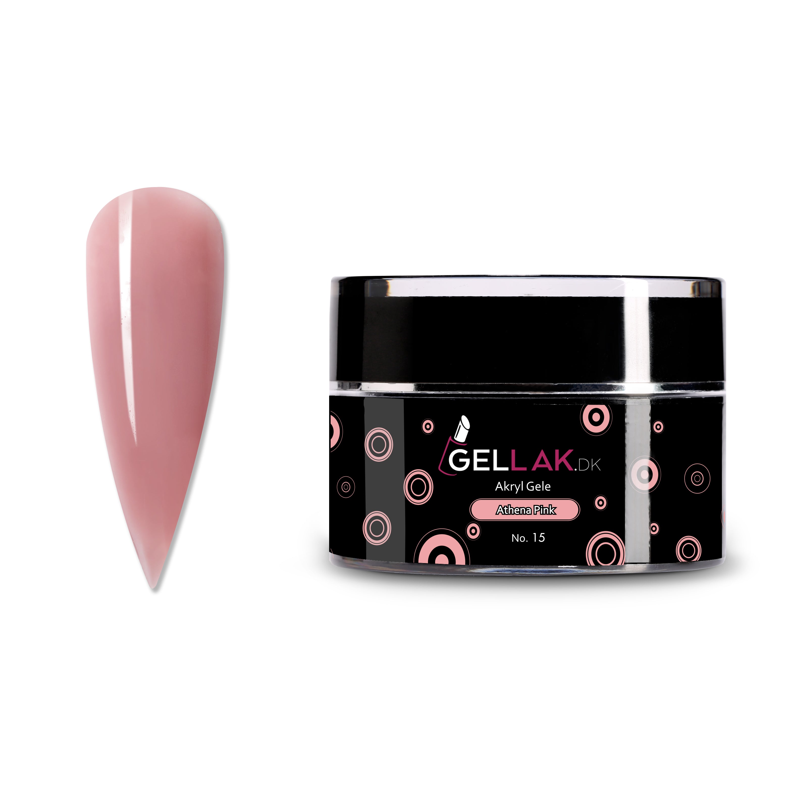 Akryl Gele Nude   Til Opbygning Af Negle   Athena Pink No  15