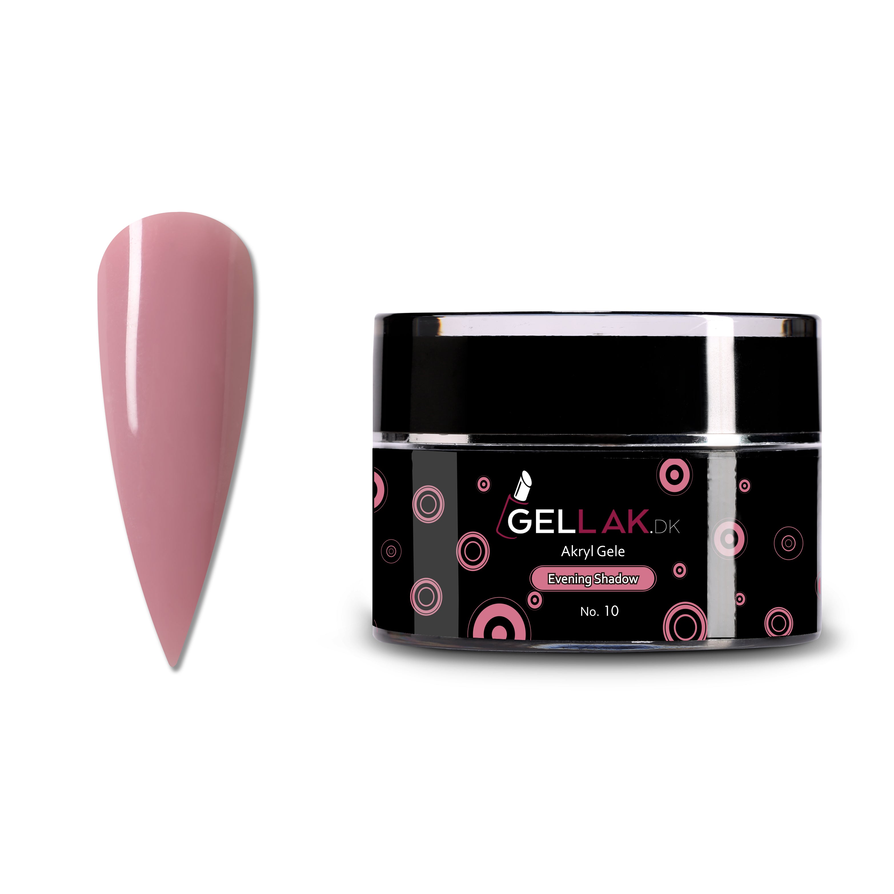 Akryl Gele Nude   Til Opbygning Af Negle   Evening Shadow No  10