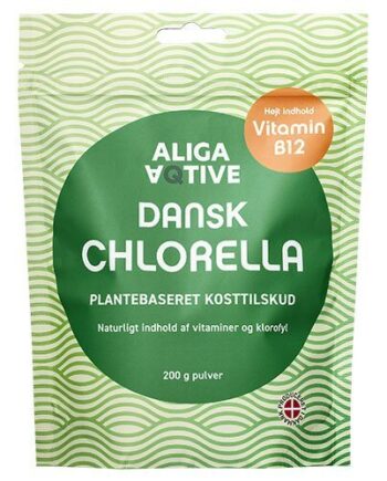 Aliga Dansk Chlorella Pulver 200 Gram