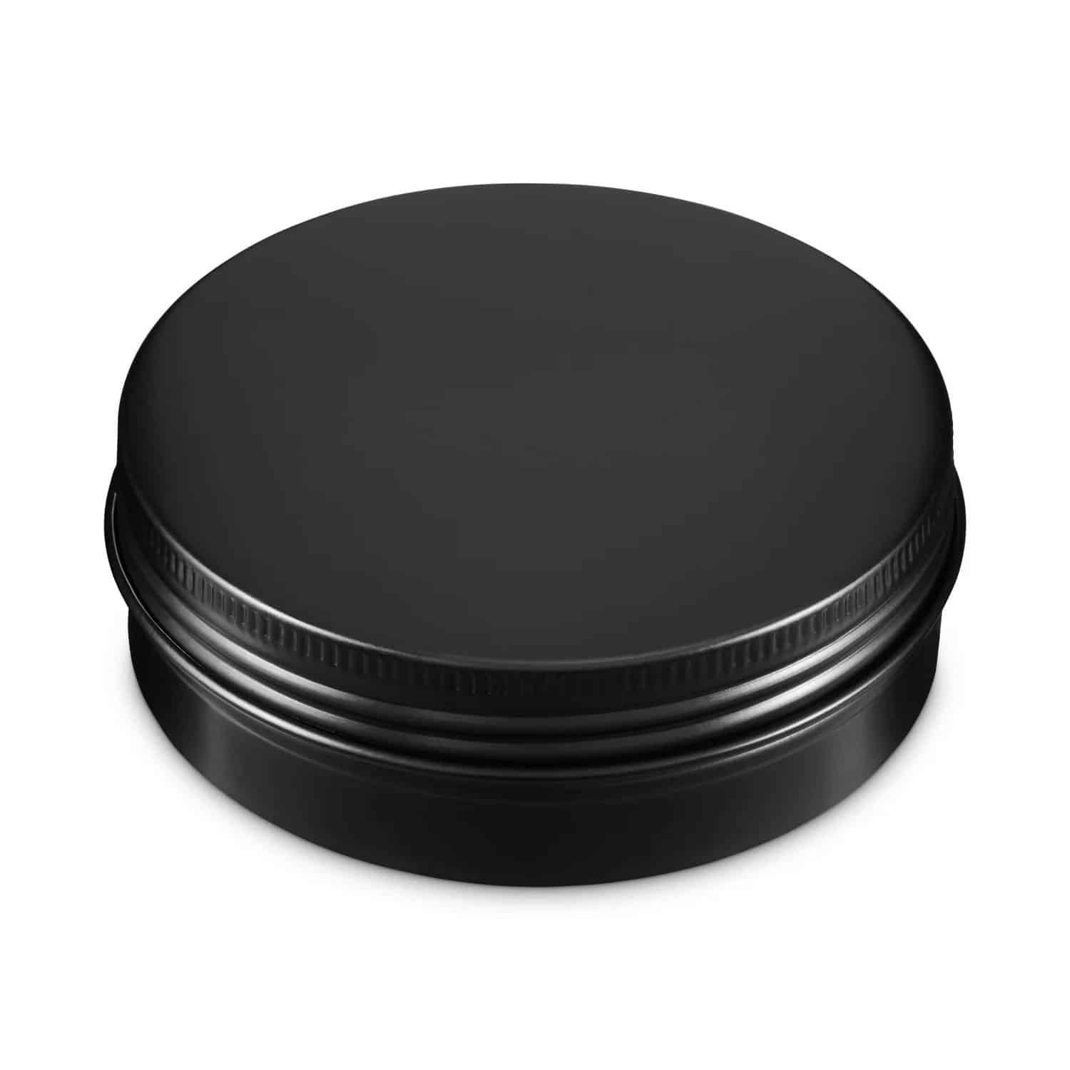 Aluminiumsbøtte 100 Ml Sort Skumgummipude Låg Lakbelagt Inderside 71 Mm Højde 36 Mm Hedenhus