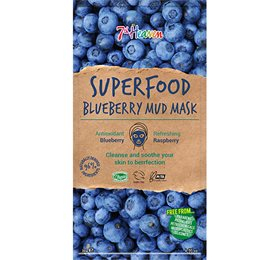 Ansigtmaske Mud Superfood Blueberry 7th Heaven 10