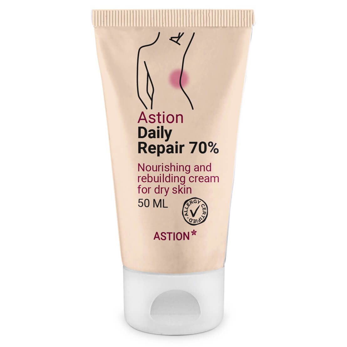 Astion Fedtcreme 70      Daglig Fugtpleje Ved Eksem Og Kløe 50 Ml