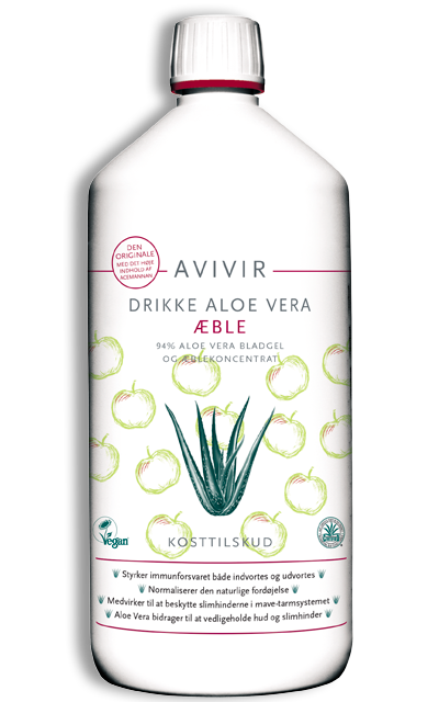 Avivir Drikke Aloe Vera Med æblesmag 1000 Ml