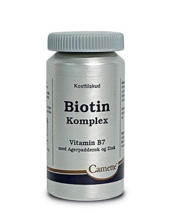 B7 Biotin Komplex Med Zink Og Agerpadderok 90 Tabletter
